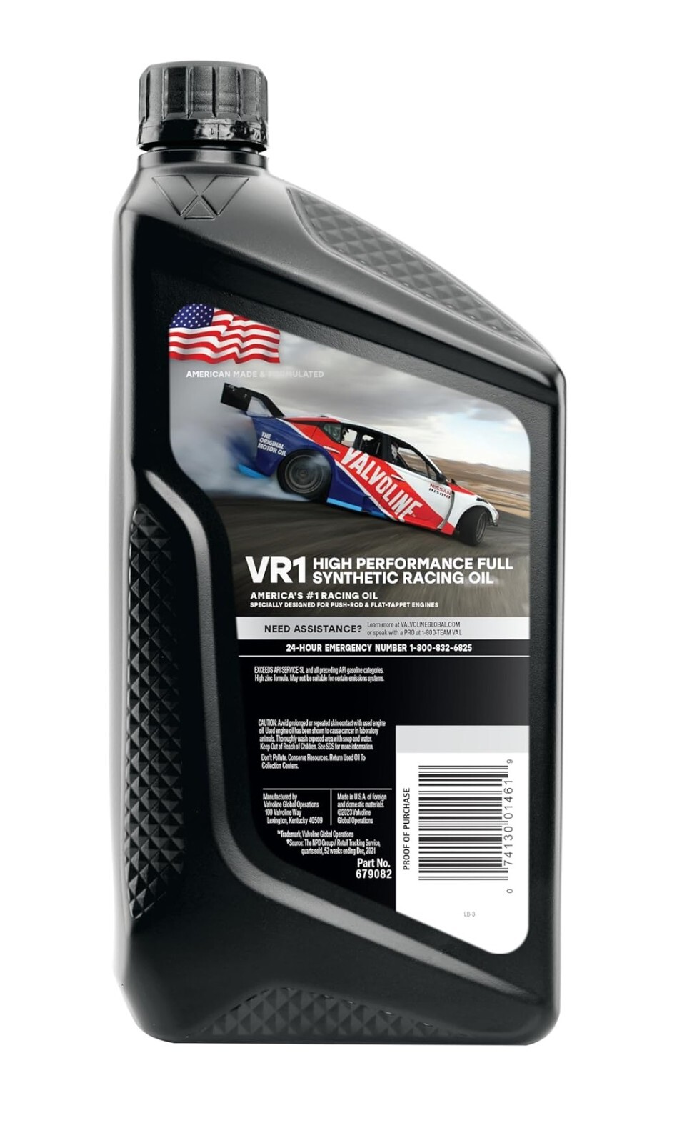 Valvoline VR1 Racing Synthetic SAE 20W-50 Motor Oil 1 Quart 679082