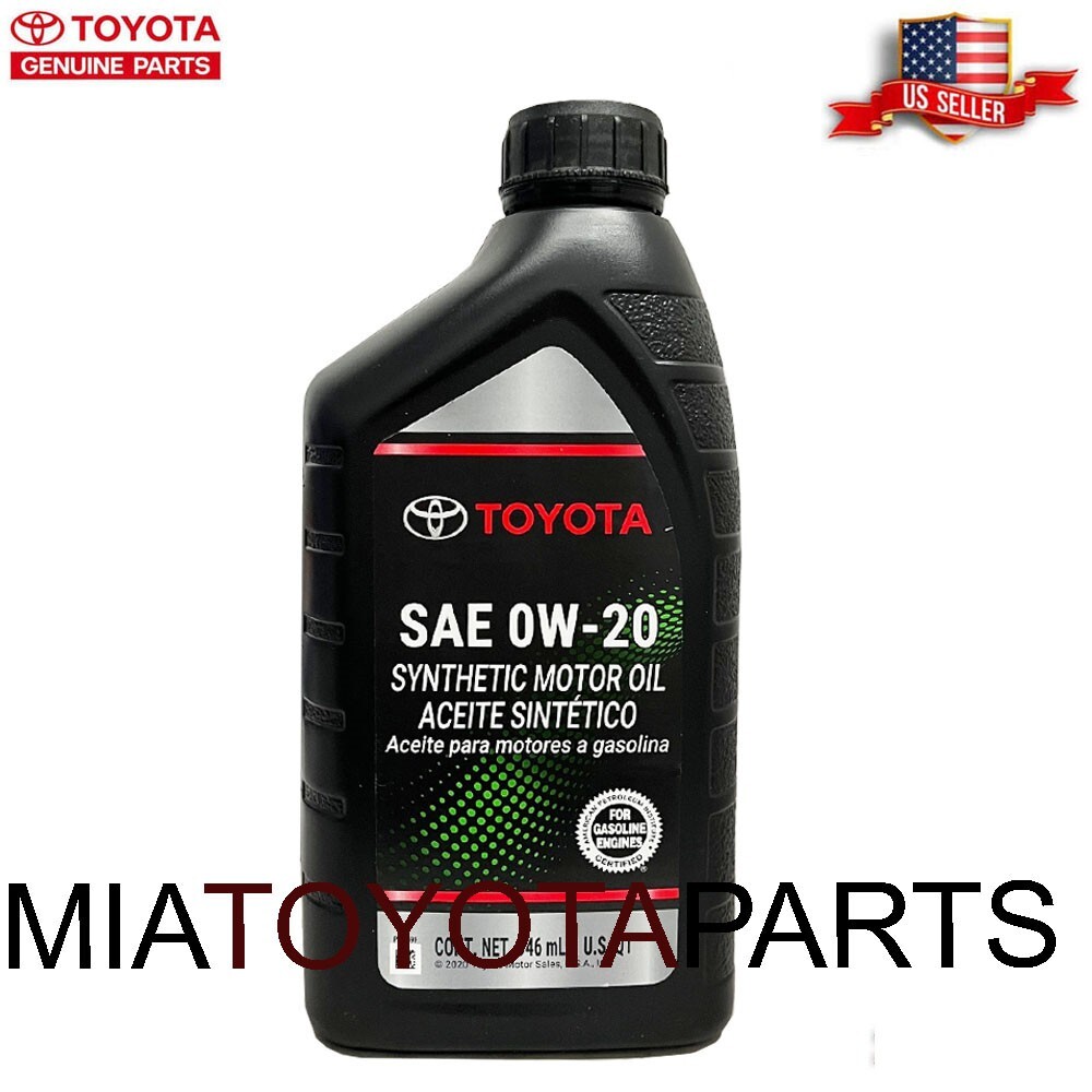 2 Genuine Toyota Lexus Synthetic Motor Oil 0W-20 00279-0WQTE-01 Gasoline Only