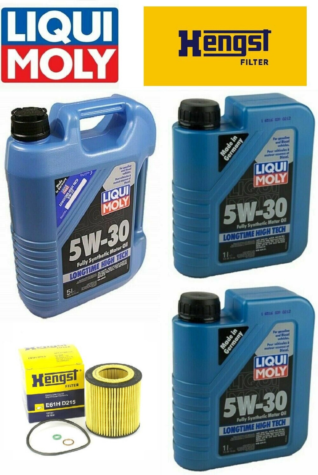 7 LITER Liqui Moly 5W-30 Engine Motor Oil HENGST Filter Kit for BMW PROVIDE ViN#