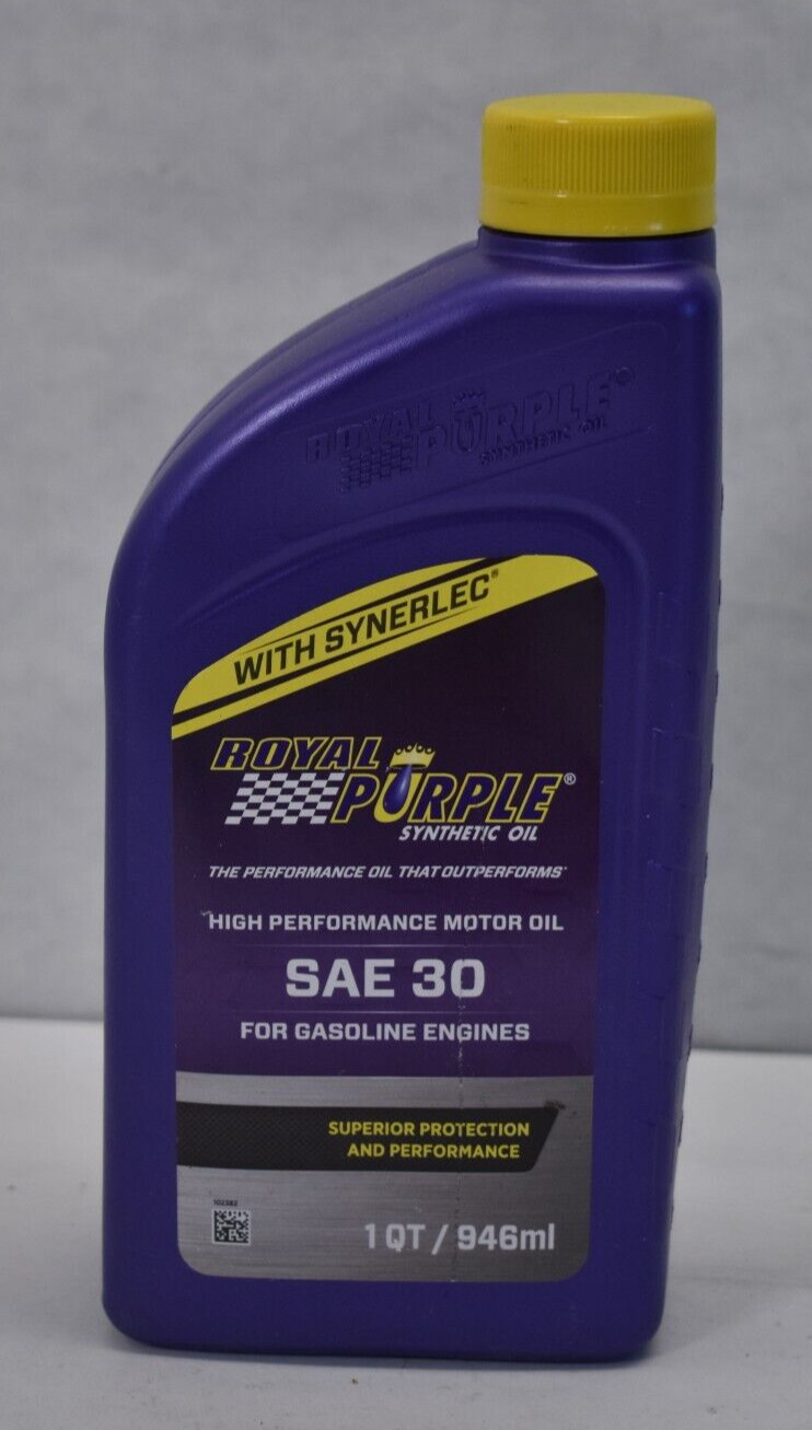 Royal Purple Synthetic High Performance Motor Oil 1 Quart SAE 30 Bottle