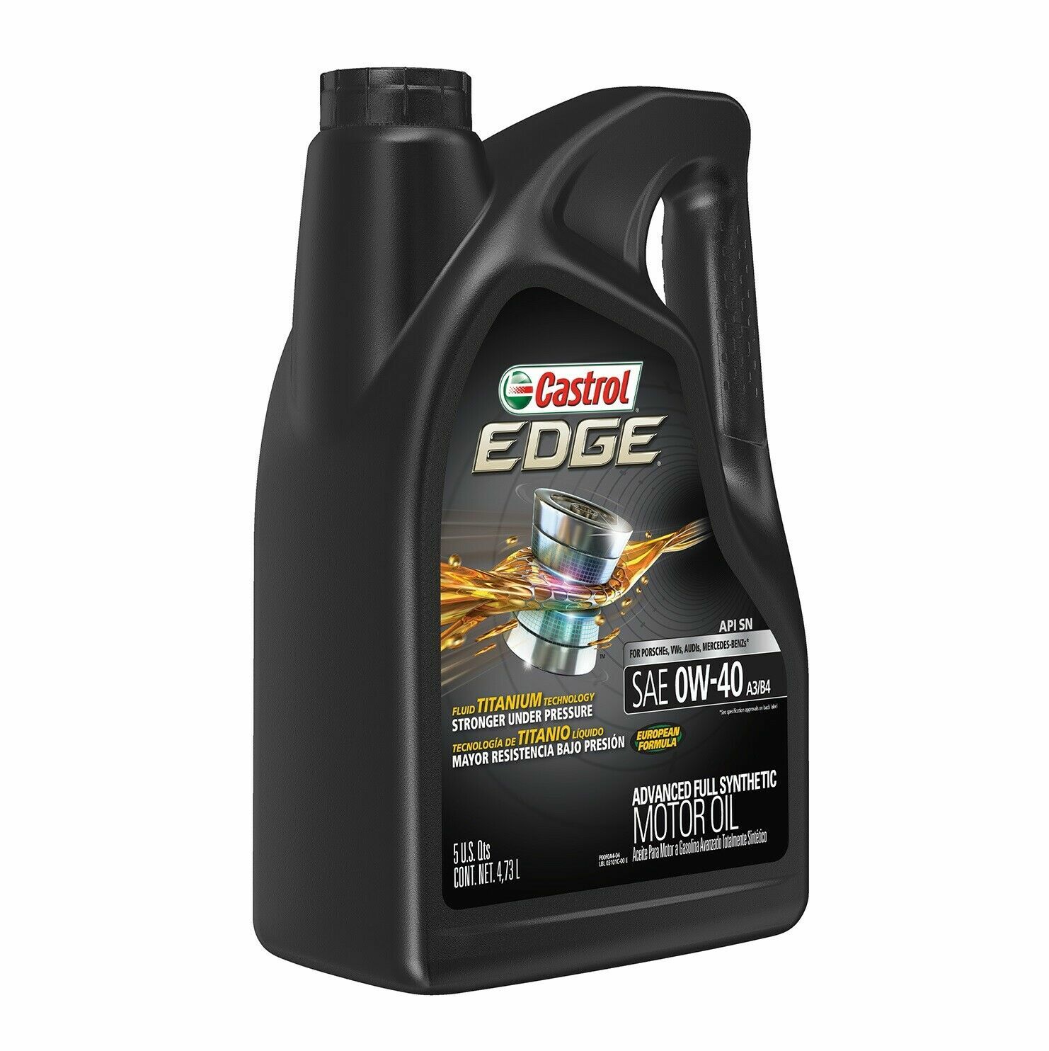 5 QUART 0w40 CASTROL EDGE EUROPEAN FORMULA Engine Motor Oil For AUDI VW SPRINTER