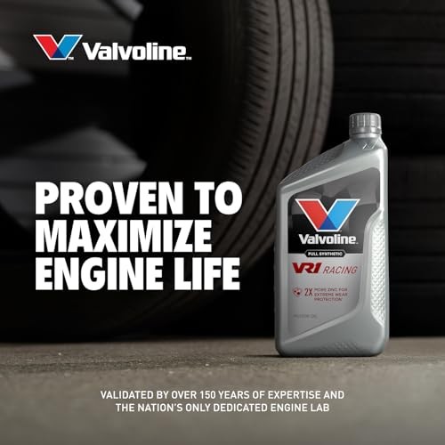 Valvoline VR1 Racing Synthetic SAE 20W-50 Motor Oil 1 QT, Case of 6