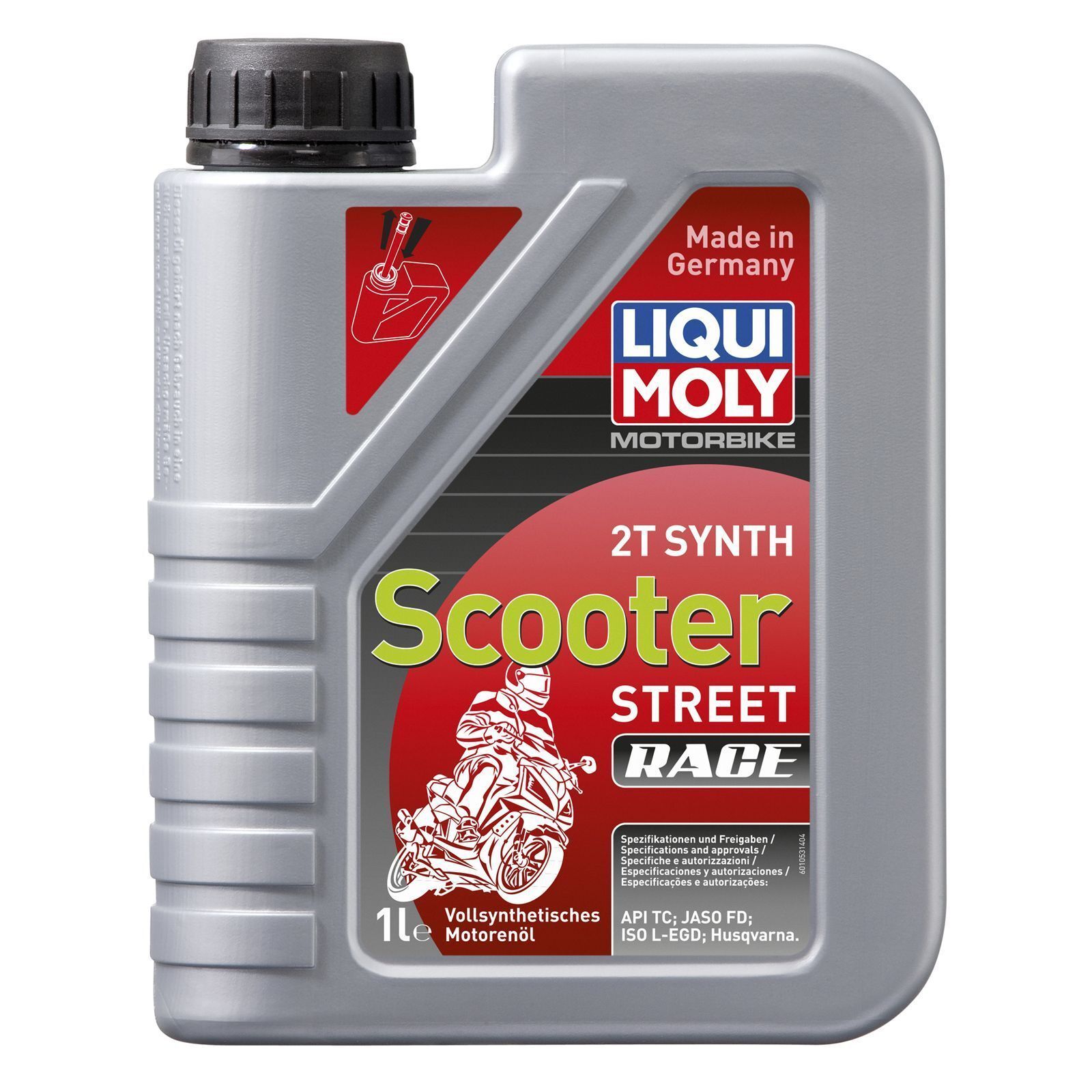 LIQUI MOLY 1053 Motorbike 2T Synth Scooter Street Race Engine Oil 1L