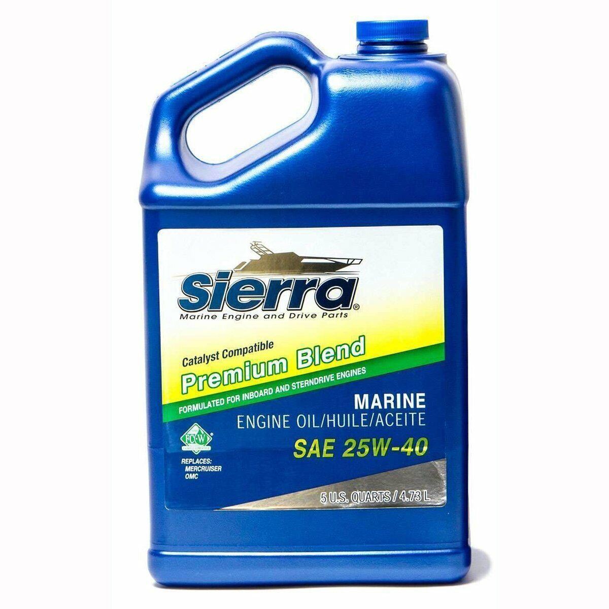 Sierra Catalyst Oil 25w40 Mineral 5 Quart #18-9400CAT-4