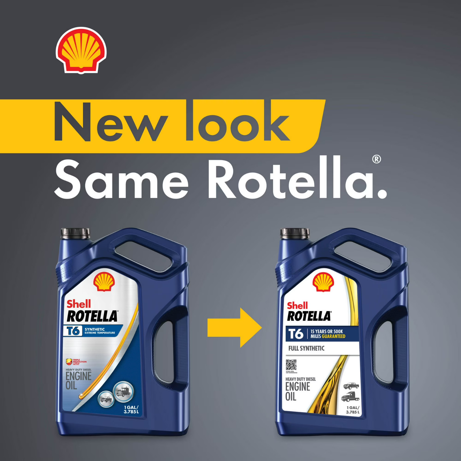 T6 Full Synthetic 5W-40 Diesel Engine Oil, 1 Gallon