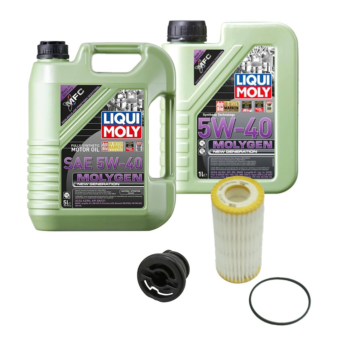 KIT-070224-116 Liqui Moly Motor Oil for VW Audi A4 Quattro A6 TT A3 GTI S3 2016