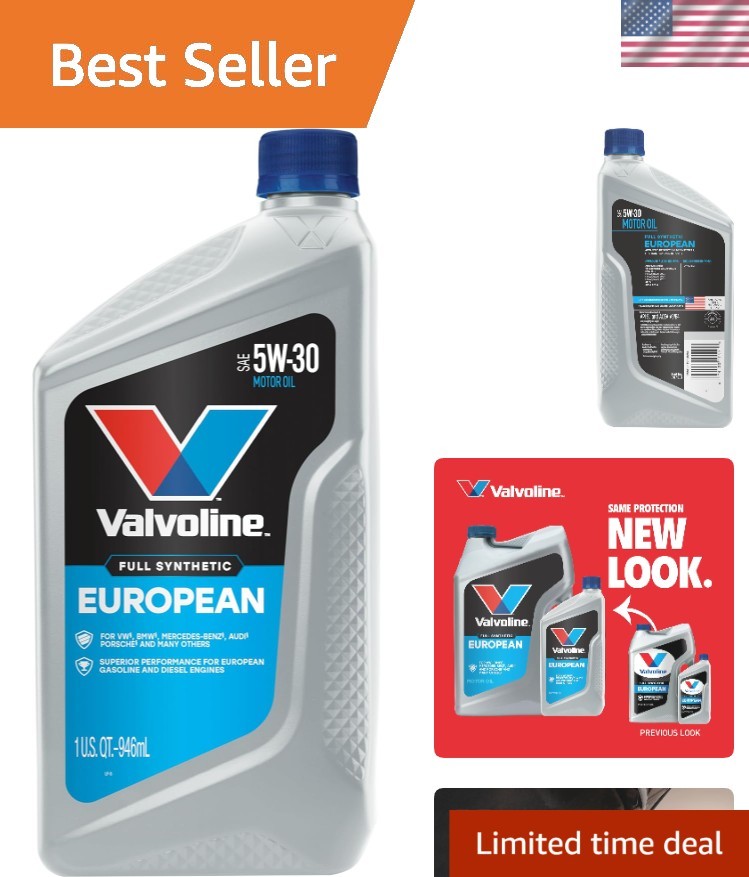 Engineered for Performance: European Full Synthetic SAE 5W-30 Motor Oil – 32 oz