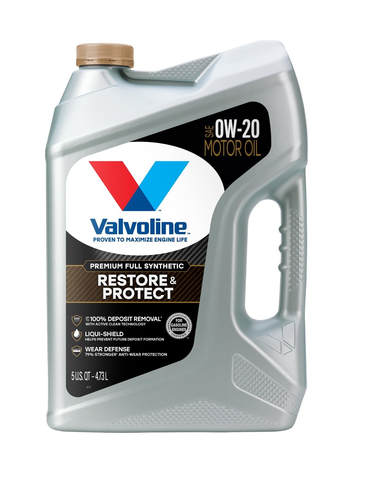 Full Synthetic 0W-20 Motor Oil – 5 Quart, Restore & Protect Engine Performance